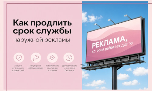 Как продлить срок службы наружной рекламы в  Ефремах