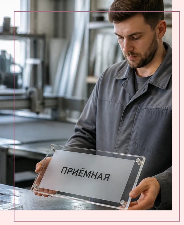 Таблички из оргстекла на заказ в Ефремах от 3996 р. | Аванза-Фрм